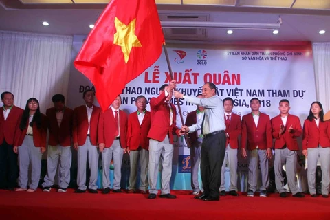 Asian ParaGames 2018: cérémonie de départ de la délégation handisport vietnamienne