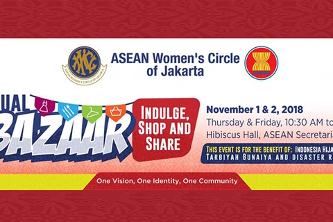 Ouverture du Bazar 2018 du Cercle des femmes de l'ASEAN à Jakarta