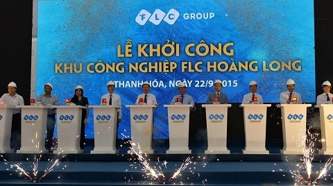 Mise en chantier de la zone industrielle FLC Hoàng Long 