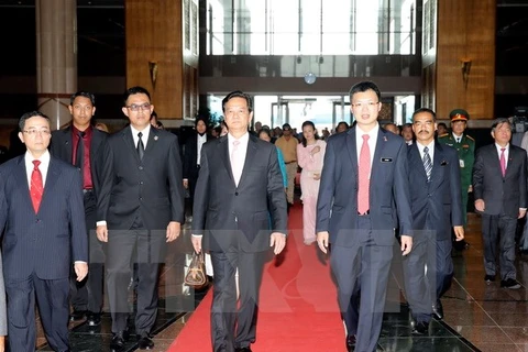 Le Premier ministre arrive à Kuala Lumpur 