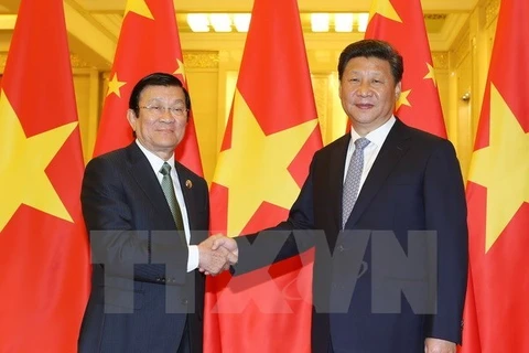 Rencontre Truong Tan Sang-Xi Jinping 