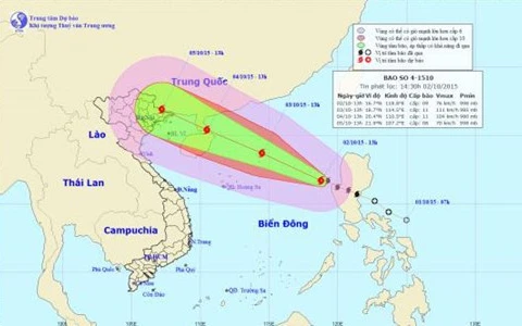 La tempête tropicale Mujigae menace des provinces du Nord du Vietnam
