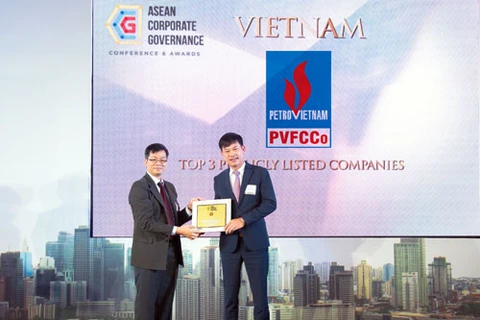 PVFCCo reçoit le prix de meilleure gouvernance d’entreprise de l’ASEAN