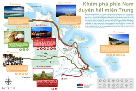 Lancement de la carte des produits touristiques du littoral du Centre du Vietnam 