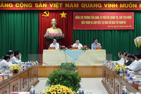 Truong Tan Sang travaille avec le Comité de pilotage du Nam Bo occidental