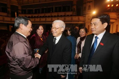De hauts dirigeants à la rencontre des députés de Hanoi