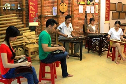 Un petit espace de folk vietnamien à Hô Chi Minh-Ville 