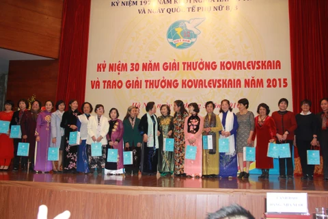 Le Vietnam célèbre les 30 ans du prix Kovalevskaïa