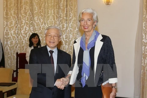 Nguyen Phu Trong reçoit la directrice du FMI