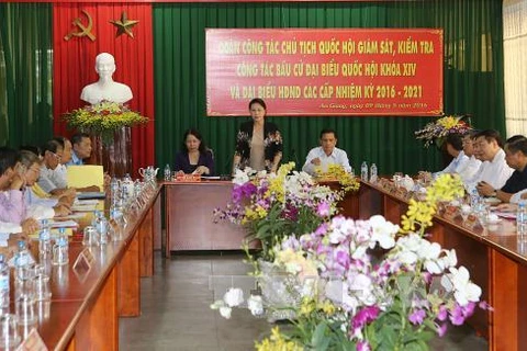 La présidente de l’Assemblée nationale à An Giang 