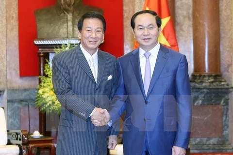 Le chef de l'Etat reçoit l’ambassadeur spécial Vietnam-Japon Sugi Ryotaro 