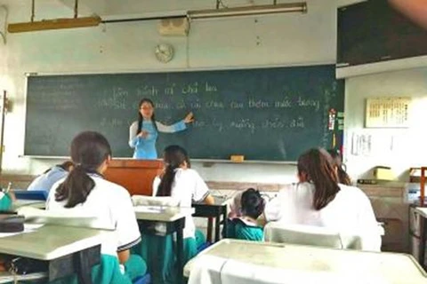 Un Club de vietnamien dans une école à Taïwan (Chine)