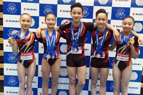 Le Vietnam participe aux Championnats de gymnastique aérobic du monde 2016
