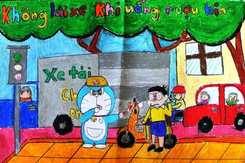 Concours « Doraemon et la sécurité routière » au Vietnam 2016