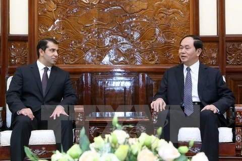 Le président Tran Dai Quang reçoit l’ambassadeur d'Azerbaïdjan
