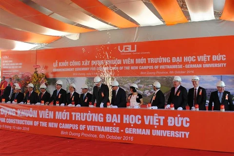 Mise en chantier de l'Université Vietnam-Allemagne à Binh Duong