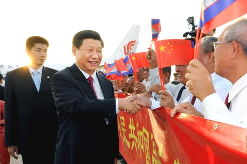 Le président chinois effectue une visite officielle au Cambodge
