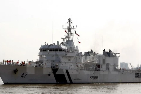 Le navire Samrat des Garde-côtes indiennes à Da Nang