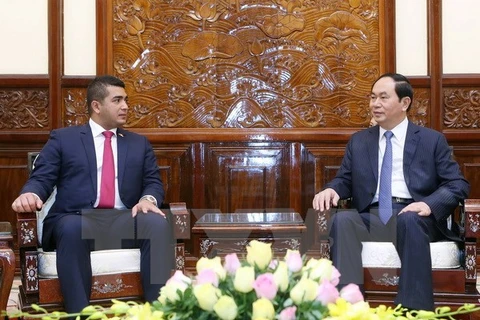 Le président Tran Dai Quang reçoit une délégation d'entrepreneurs malgaches