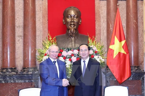Le président Tran Dai Quang reçoit le Premier ministre du Bashkortostan