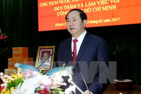 Le président travaille avec la 7ème zone militaire et la police de Hô Chi Minh-Ville