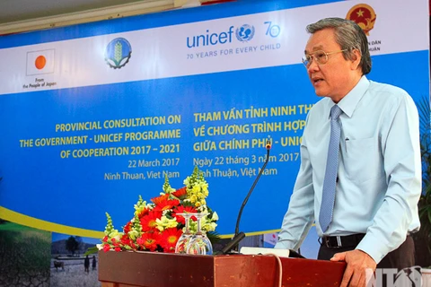 Ninh Thuan et l’UNICEF coopèrent face aux changements climatiques 