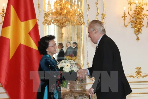 Entrevue entre la présidente de l’AN du Vietnam et le président tchèque 