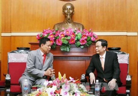 Vietnam-Cambodge : le président du FPV reçoit un responsable du FSDPC