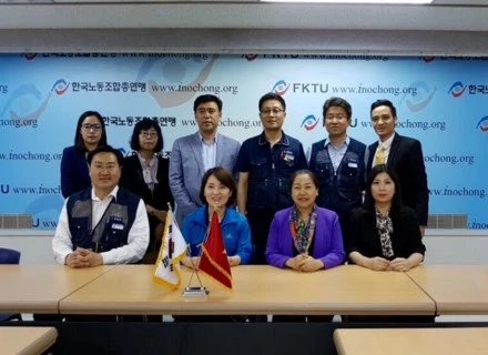 Une délégation de la Confédération générale du Travail du Vietnam en visite en République de Corée