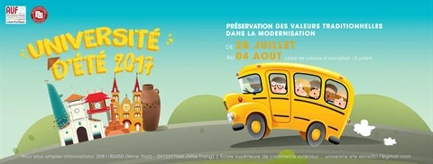 Rendez-vous à l’Université d’été francophone 2017 à Hanoï