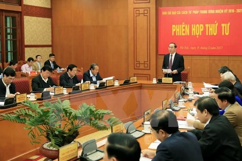 Tran Dai Quang préside la 4e session du Comité national de pilotage de la réforme judiciaire