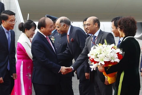 Le Premier ministre Nguyên Xuân Phuc arrive à New Delhi