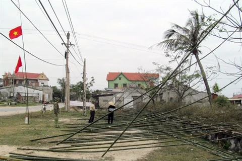 Les perches rituelles dans les villages de pêche à Quang Binh