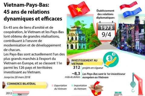 Vietnam-Pays-Bas: 45 ans de relations dynamiques et efficaces