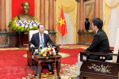 Le président du Vietnam souligne le développement heureux des liens Vietnam-Japon