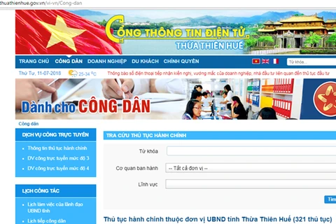 Thua Thien-Hue en tête du pays dans le développement de l’e-gouvernement