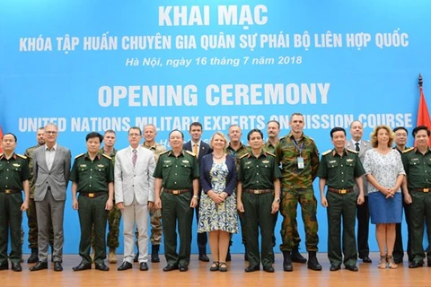 Ouverture d'un cours de formation des experts militaires de la mission de l’ONU à Hanoi