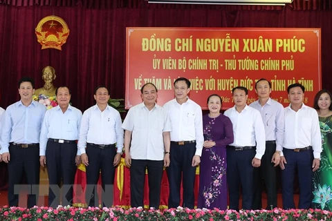 Le Premier ministre Nguyen Xuan Phuc en visite de travail à Ha Tinh