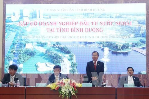 Dialogue avec des entreprises à participation étrangère à Binh Duong