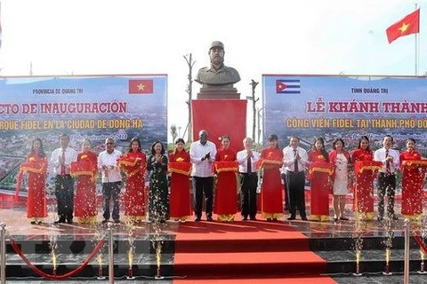 Inauguration du parc Fidel à Quang Tri