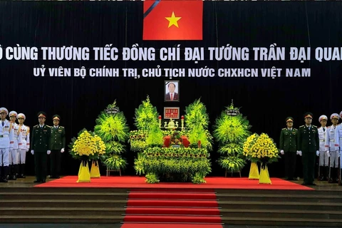 Célébration solennelle des funérailles nationales pour le président Tran Dai Quang