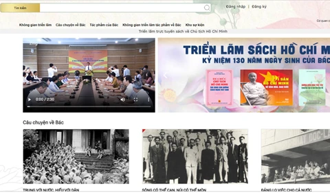 Une exposition de livres en ligne célèbre le 130e anniversaire du Président Hô Chi Minh
