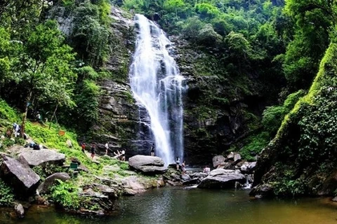 Cascade de Khe Kem: une bande de soie blanche dans le parc national de Pu Mat