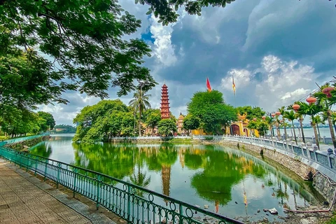 Les vestiges historiques de Hanoi désertés lors des jours de la distanciation sociale 