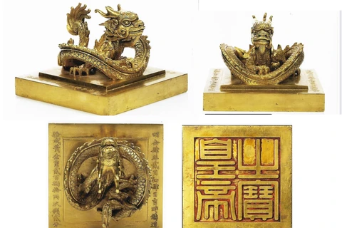 La vente aux enchères du sceau en or "Hoang de chi bao" reportée pour la 2e fois