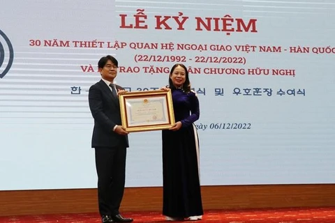 La vice-présidente au trentenaire des liens diplomatiques Vietnam-République de Corée