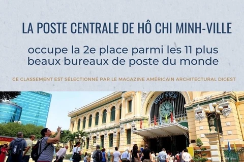 La Poste centrale de Ho Chi Minh-Ville parmi les plus belles du monde 