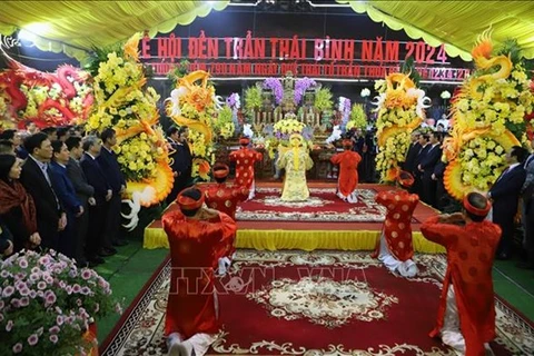 La fête du temple des rois Trân à Thai Binh 2024 