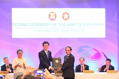 L’accord de libre-échange ASEAN-Hong Kong devrait entrer en vigueur en 2019