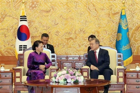 La rencontre entre Nguyen Thi Kim Ngan et Moon Hee-sang couverte par la presse sud-coréenne